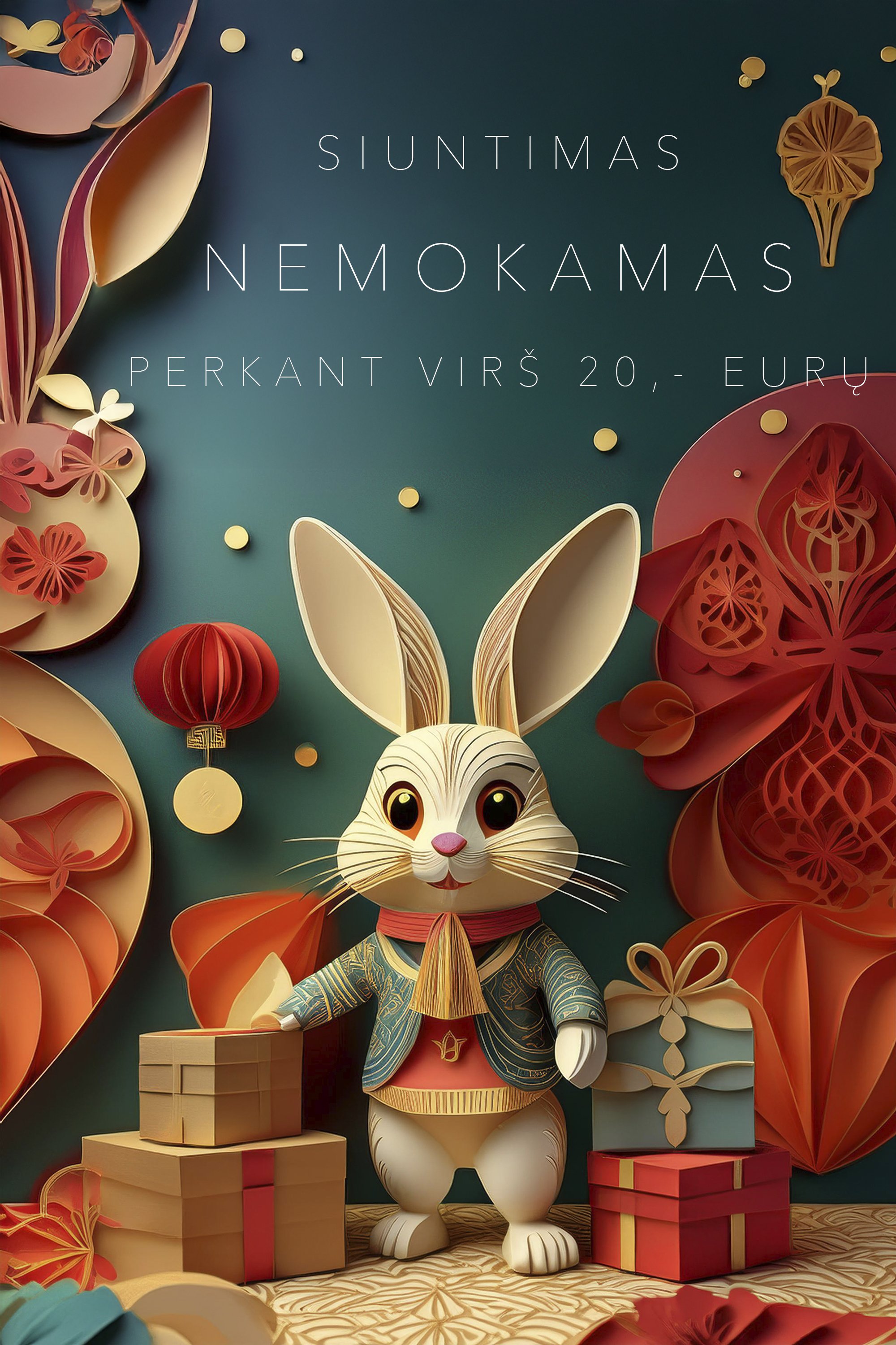 Perkant virš 20,- eurų NEMOKAMAS SIUNTIMAS